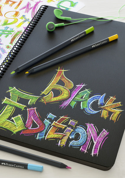Faber-castell kleurpotloden - black edition - 24 stuks - fc-116424