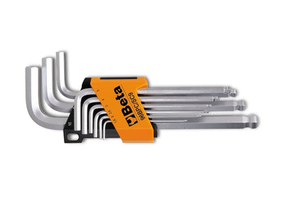 Stiftsleutelset Beta 9-delig Inbus Haaks Kogelkop