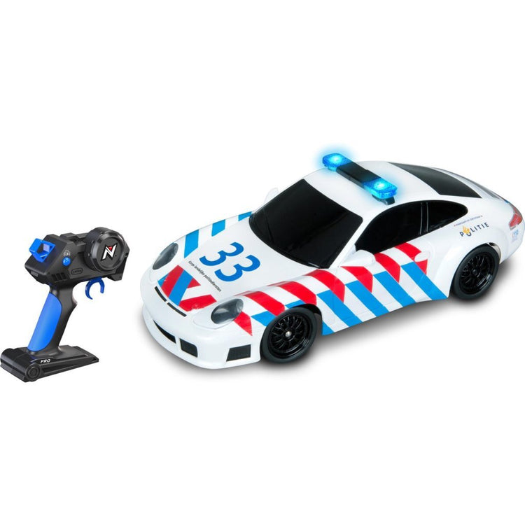 Nikko rc porsche politie 1:16 + licht en geluid