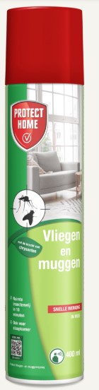 Solabiol producten vliegen en muggenspray 400ml protect home
