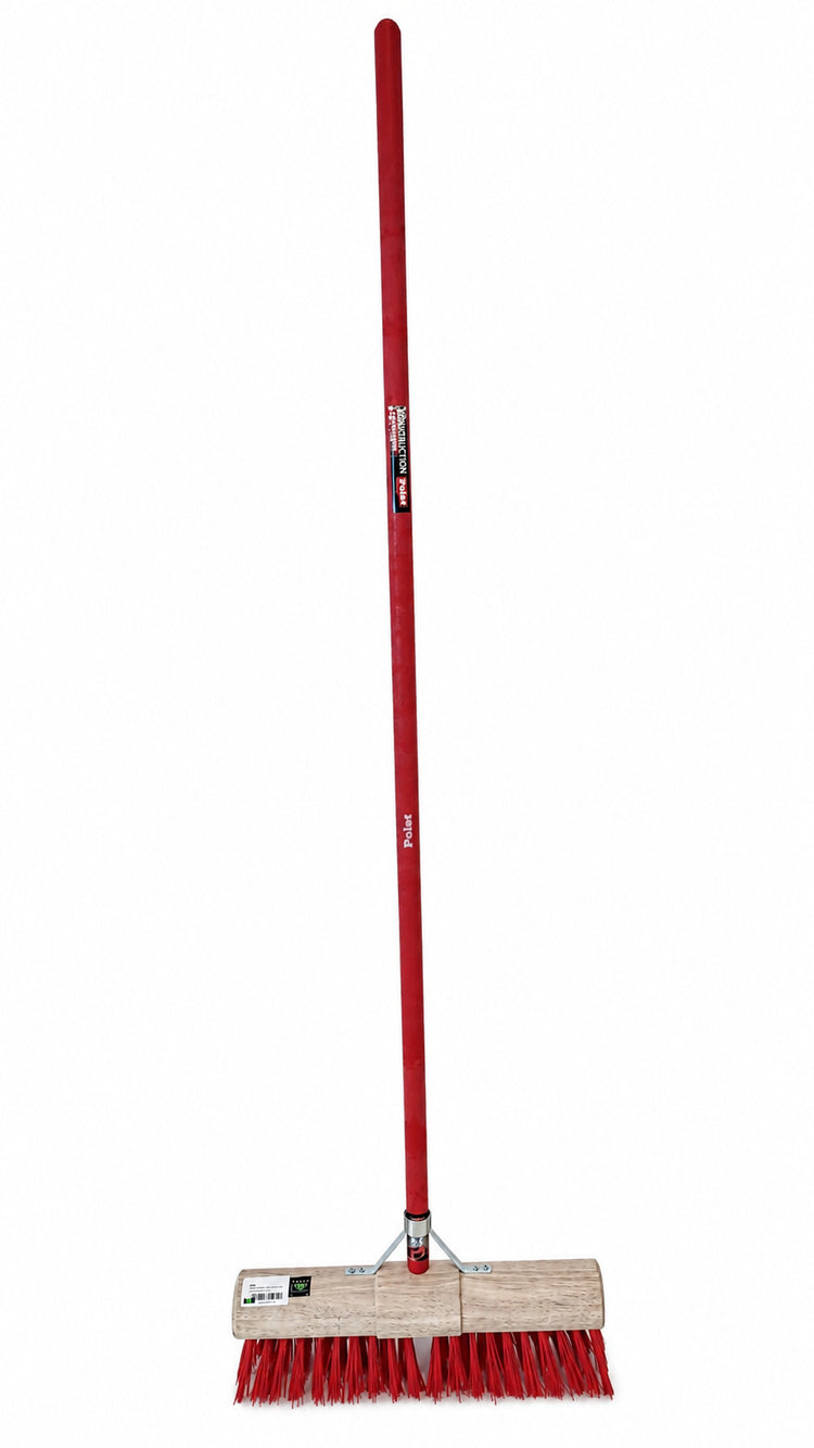 Mm eurotool producten gemeentebezem 45cm rood mm plusglasfibersteel 150cm