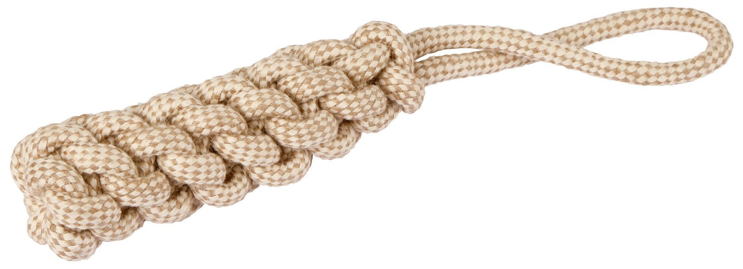 Producten dummy aan touw m jute katoen 5x32cm