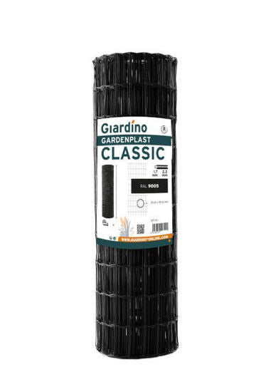 Giardino producten gaas gardenplast classic 1 02m x 25m ral 9005 zwart