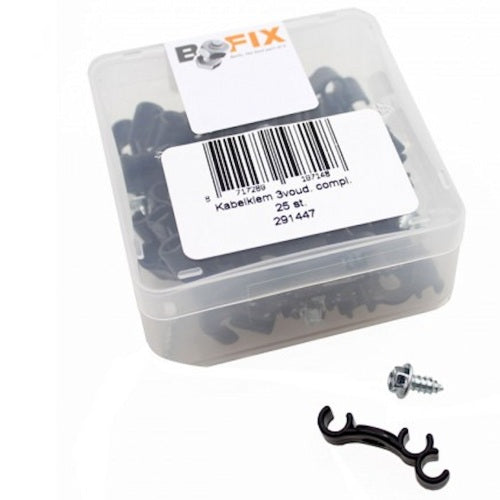 Bofix kabel ond. kabel frame klem 3 voudig met parker a 25