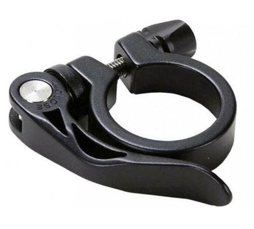 Hulzebos zadelpenklem + snelspanner 34.9 zwart