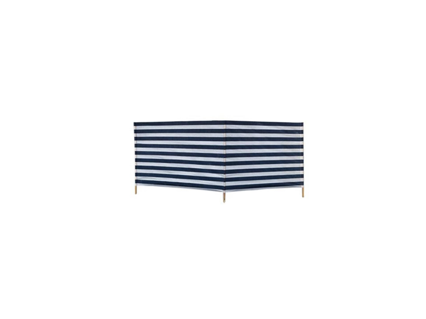 Gerkimex windscherm katoen 240cmx90cm blauw wit gestreept