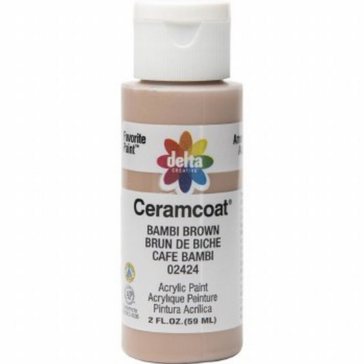 Delta • ceramcoat mat acrylic paint bambi brown