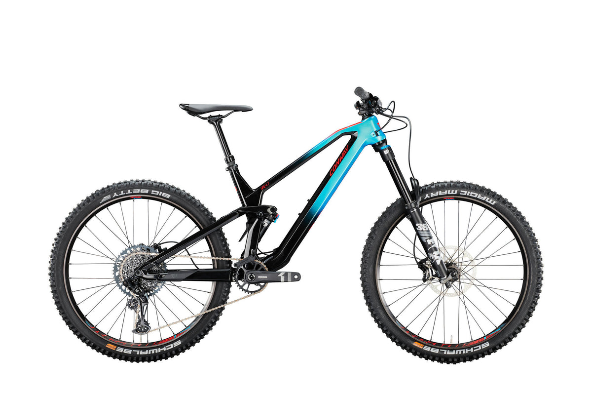 Conway mtb full-suspension wme 4.7 mod. 24 bike conw.wme 4.7 27,5 50 full sus.12sp turq. red