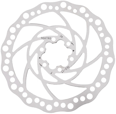 Tektro remschijf tr-17 brake rotors f.hd- t390 160mmx2.3mm 6-hole