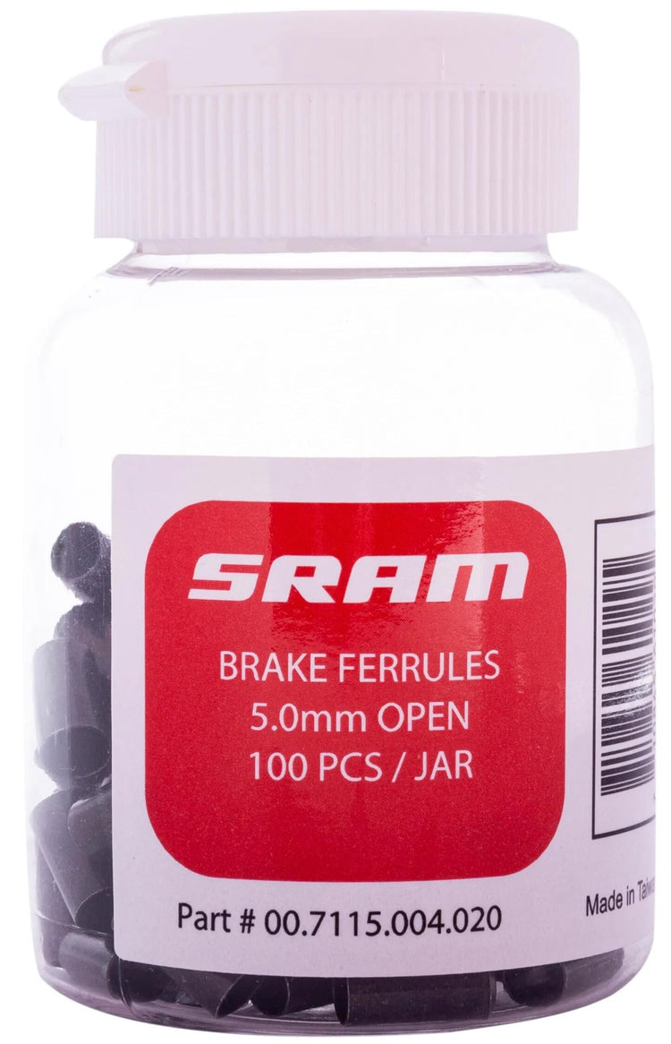 Sram kabelhoedje cable cover 5mm 100 piec. black open