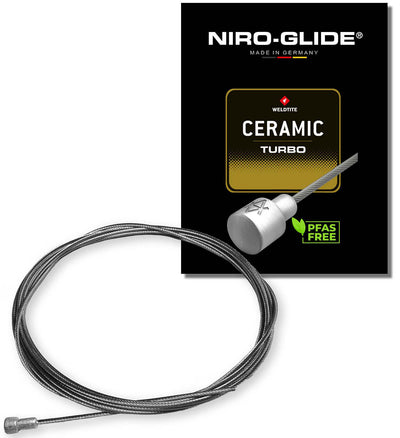 Niro-glide rembinnenkabel turbo niro glide ceramic turbo brake cables, pear nipple
