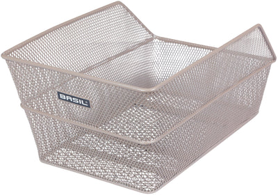 Basil fietsmand cento achtermand 24 x 38,5 x 11 cm - nude metallic