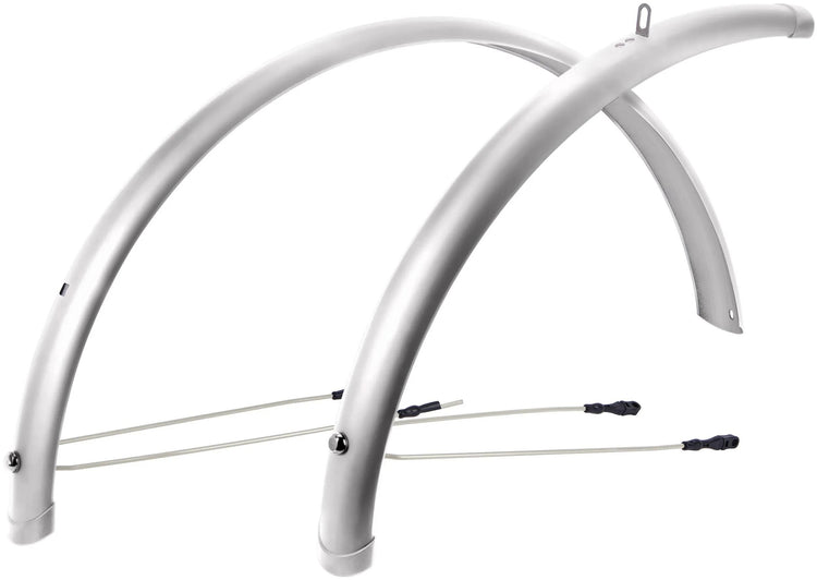 Contec spatbordset splash protect ct fender splash prot. 28 54mm silver shiny