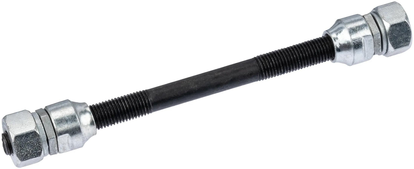 Pieper vooras mp fr.wheel axle 127mm long 2xfixed