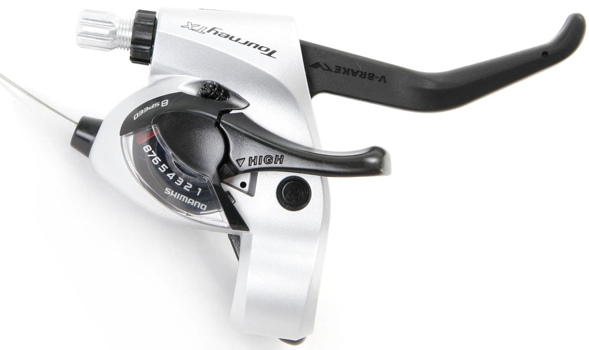 Shimano schakel- remhendel tourney tx st-tx 800 shim.shift br.lever tour. tx800 8sp 2f sil.