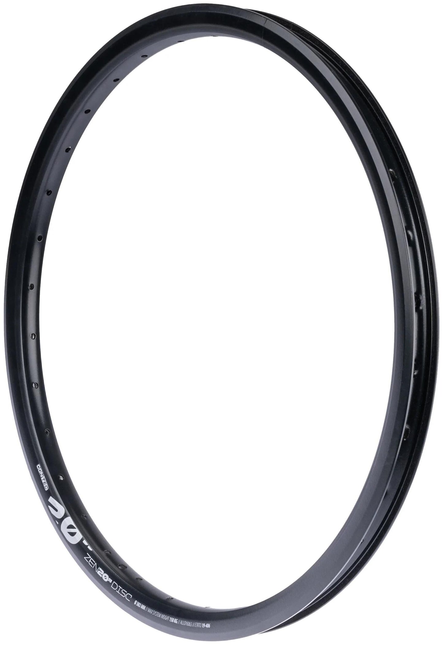 Contec velg zen 20 disc ct aluminium rim zen 20 d 20 , 32l. 19-406, sv, bla