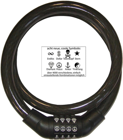 Security plus kabelschloss sps 100 comb.cab.lock sec.plus sps 100 plastic coating