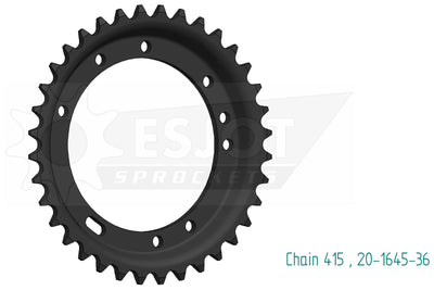 Esjot chain wheel 415 36z steel black