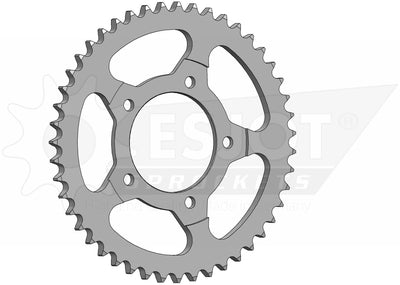 Esjot chain wheel 530 47z steel silver