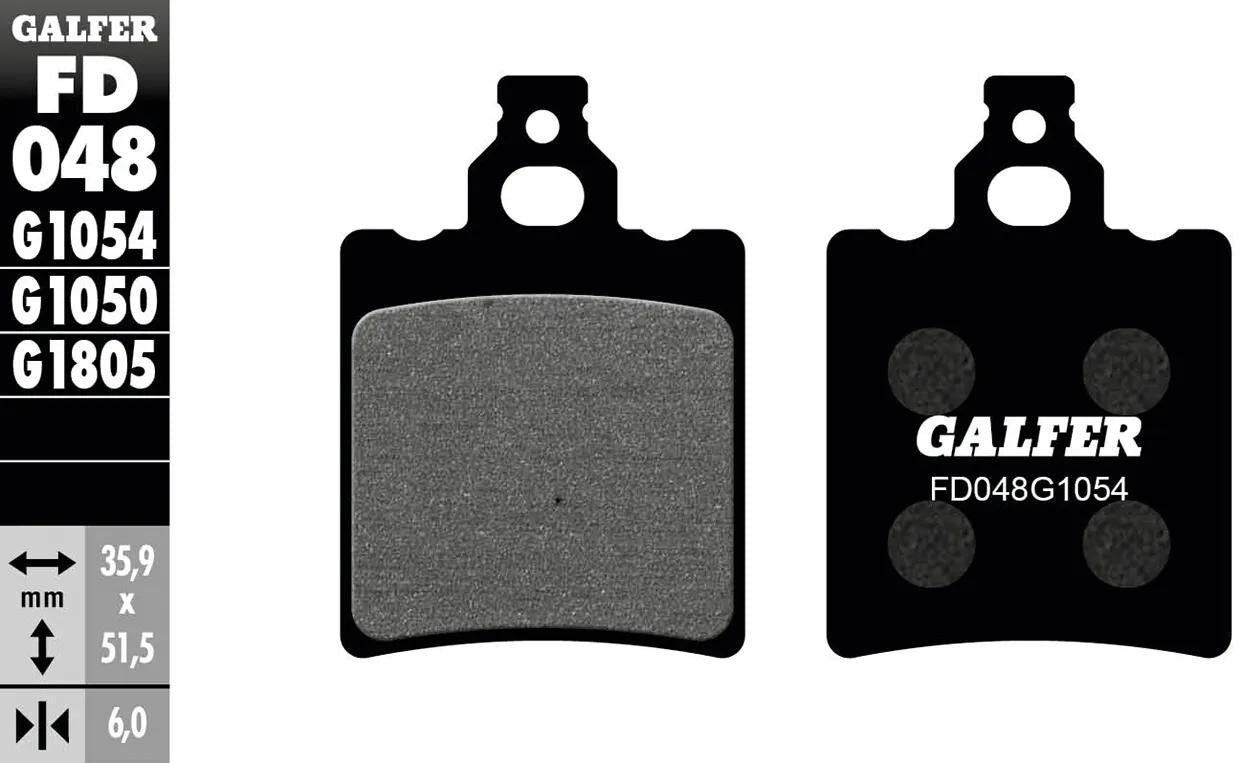 Galfer remblokken fd048 brake pad fd048 g1054 organic