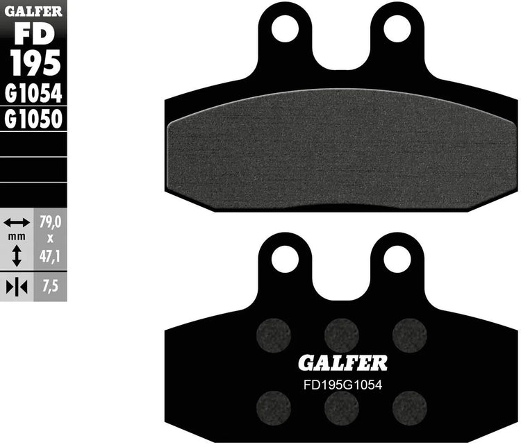Galfer remblokken fd195 brake pad fd195 g1054 organic standard