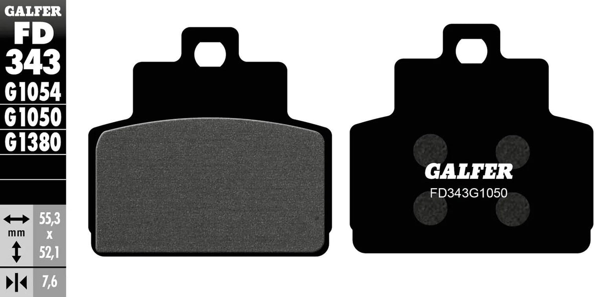 Galfer remblokken fd343 brake pad fd343 g1050 organic scooter