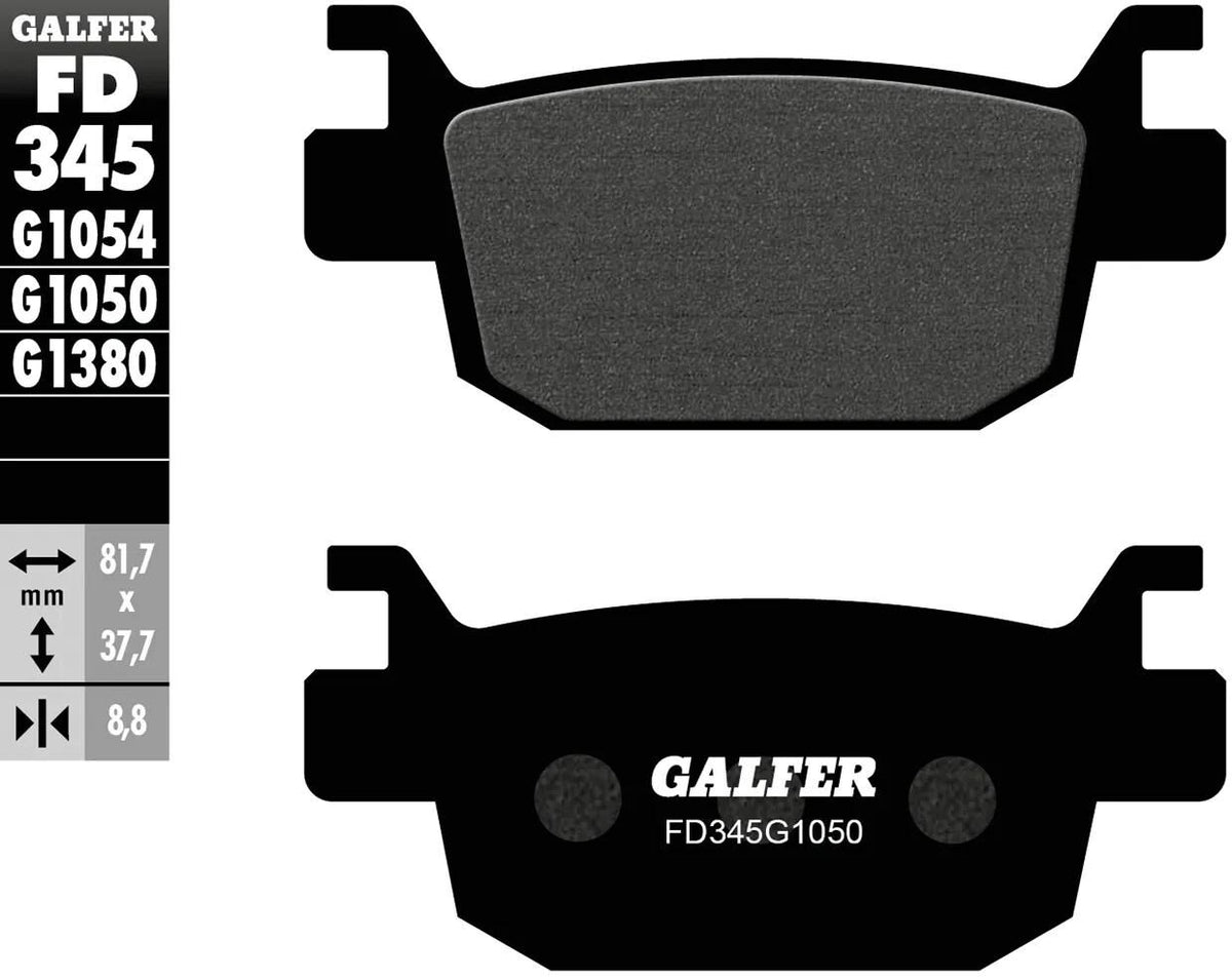 Galfer remblokken fd345 brake pad fd345 g1054 organic standard