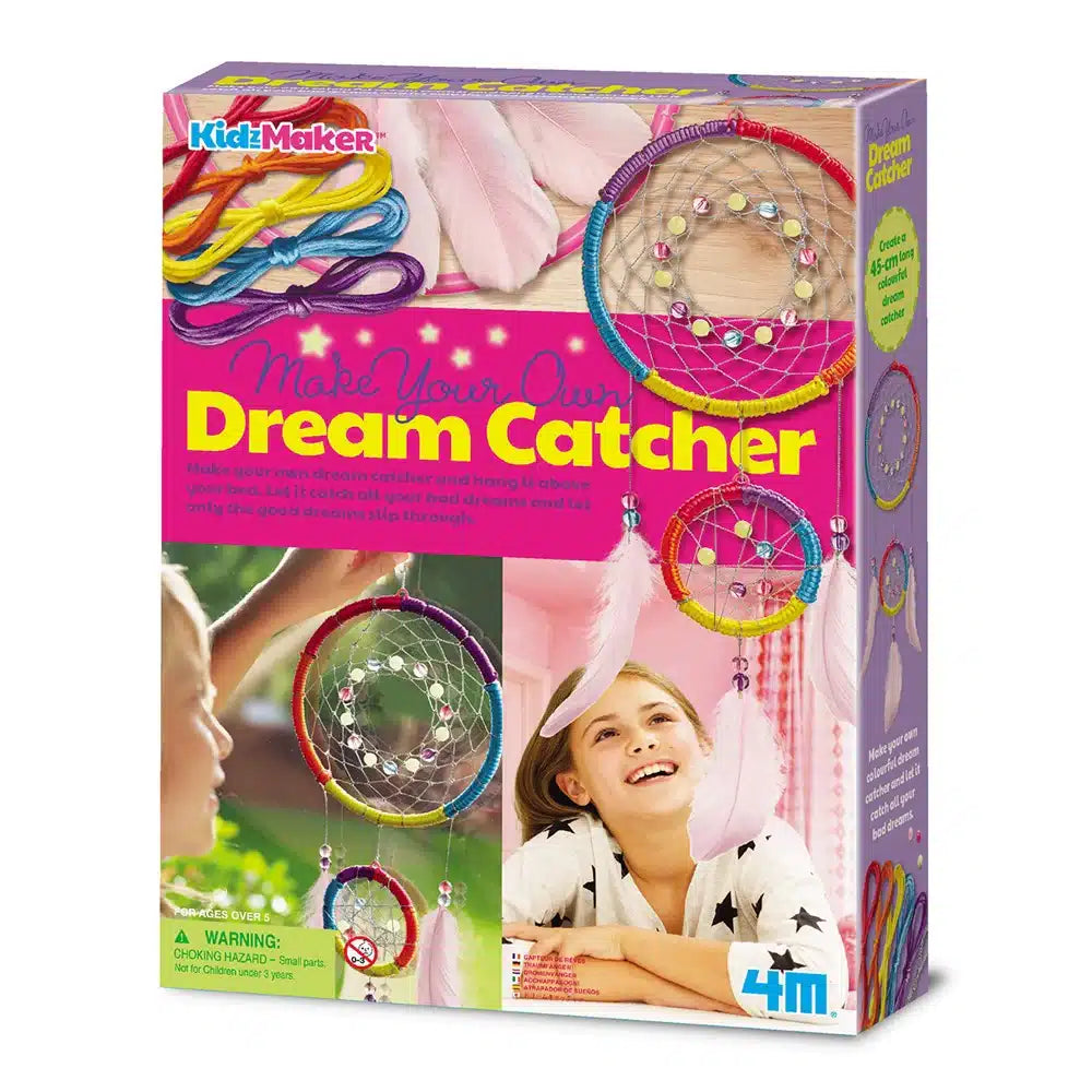 4m knutselen - maak je eigen dromenvanger - creatief speelgoed - kidzmaker - hobbypakket - multicolor - 5 jaar