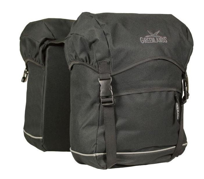 Greenlands tas dubbel travel groot 4544 50l. zwart