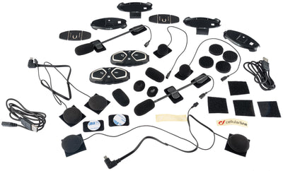 Interphone helmkommunikationssystem connect helmet com.system interp. connect double kit