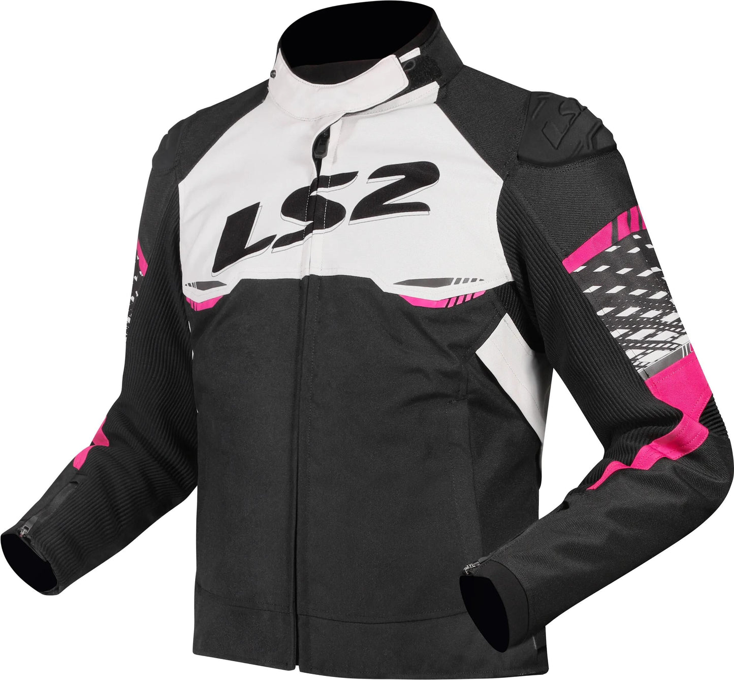 Ls2 jacke apex jacket apex ladies black white pink gr. s