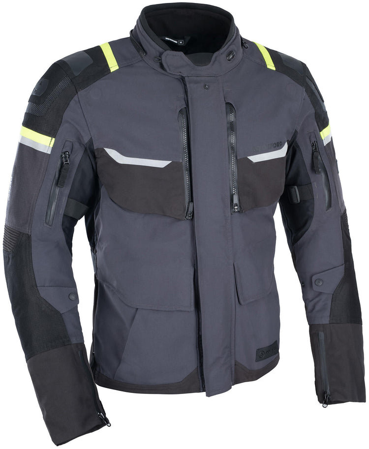 Oxford jas stormland jacket stormland gray sw neon yellow gr. x