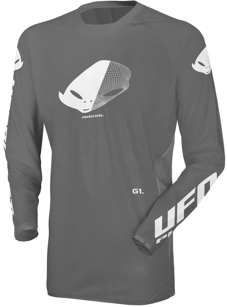 Ufo plast jersey mx radial mx jersey ufo radial grey gr. xl