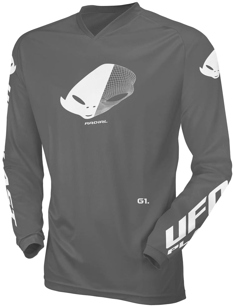 Ufo plast jersey mx radial children's jersey ufo rad grey gr. xxxs