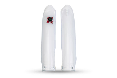 Ufo plast voorvork bescherming fork protectors ufo yamaha white