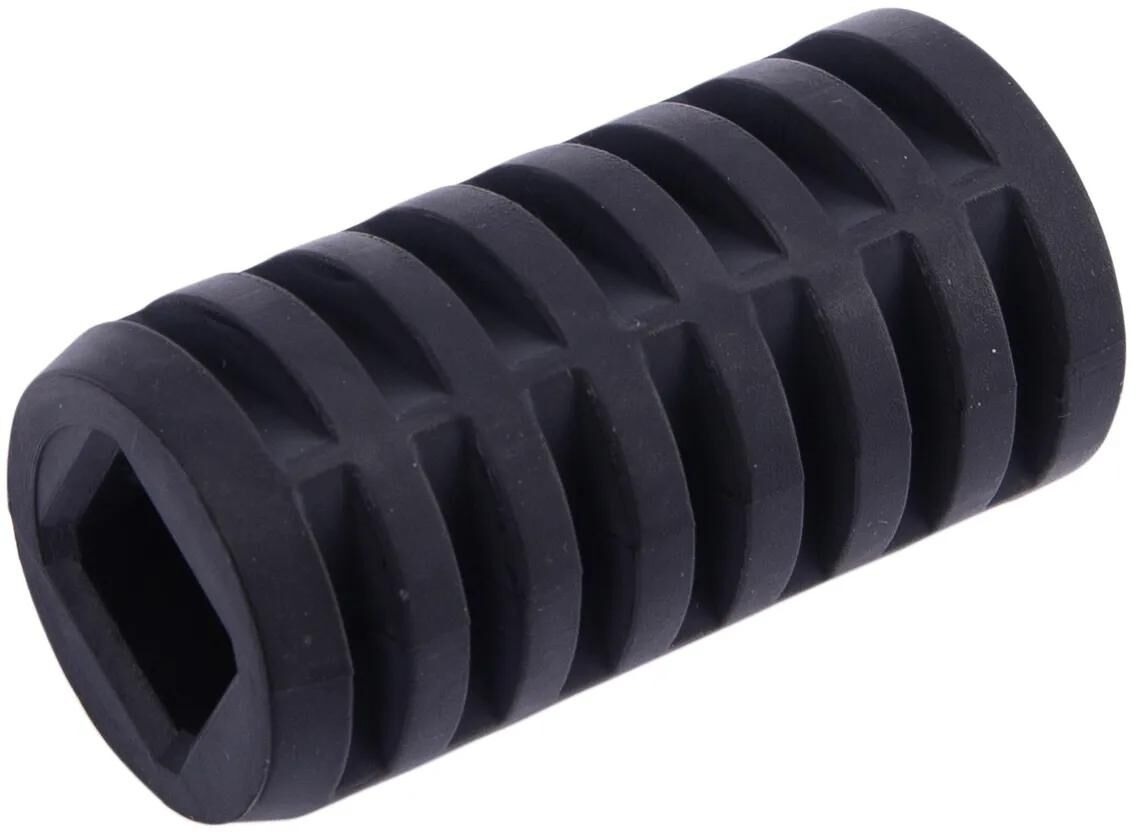 Buzzetti voetsteun rubber footrest rubber eckig 18 mm