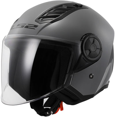 Ls2 of616 airflow ii solid jethelm helmet airflow ii of6 solid nardo gray gr. l