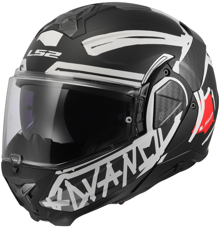 Ls2 opklaphelm ff910 advant ii tape helmet ff910 advant ii tape xl matt bl white