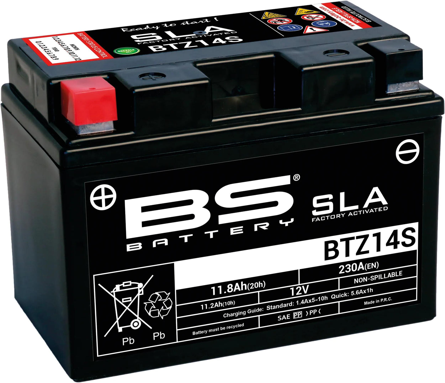 Bs-battery batterij btz14s btz14s-bs battery btz14s bs sla