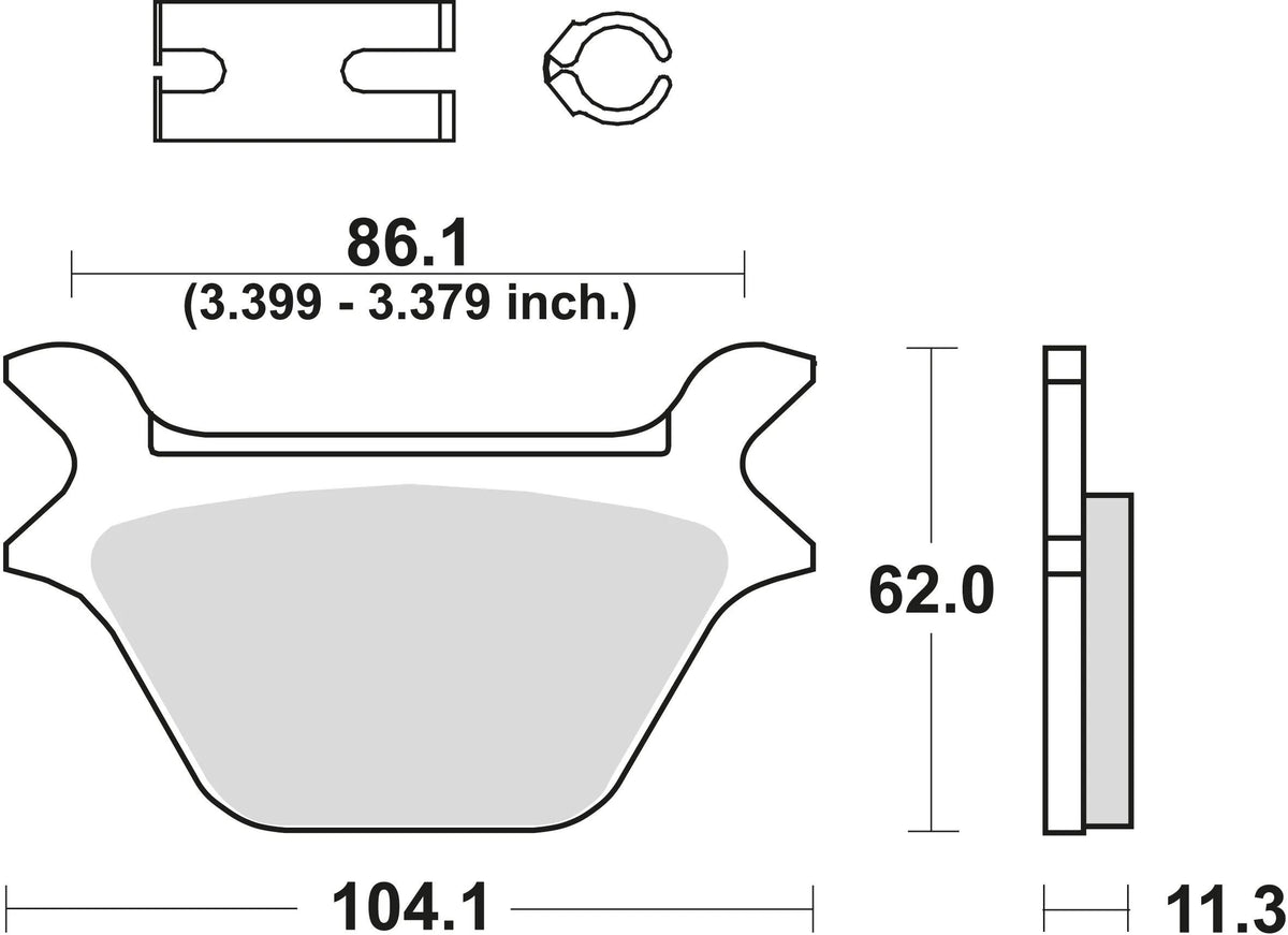 Trw remblokken mcb 583 brake pads org.perf. mcb 583