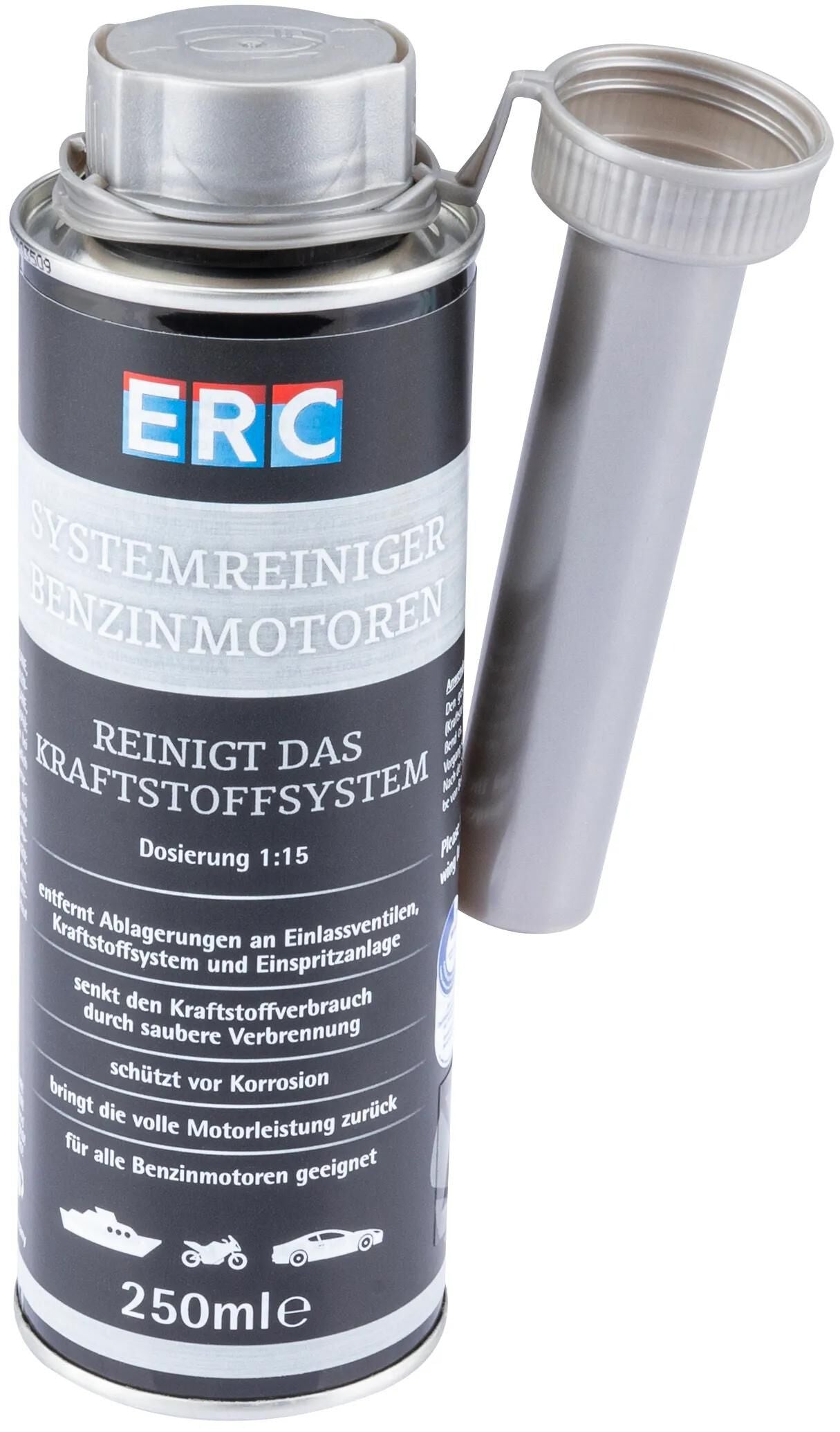 Erc reiniger systemreiniger benzinmotoren system cleaner f. gasoline engines 250 m