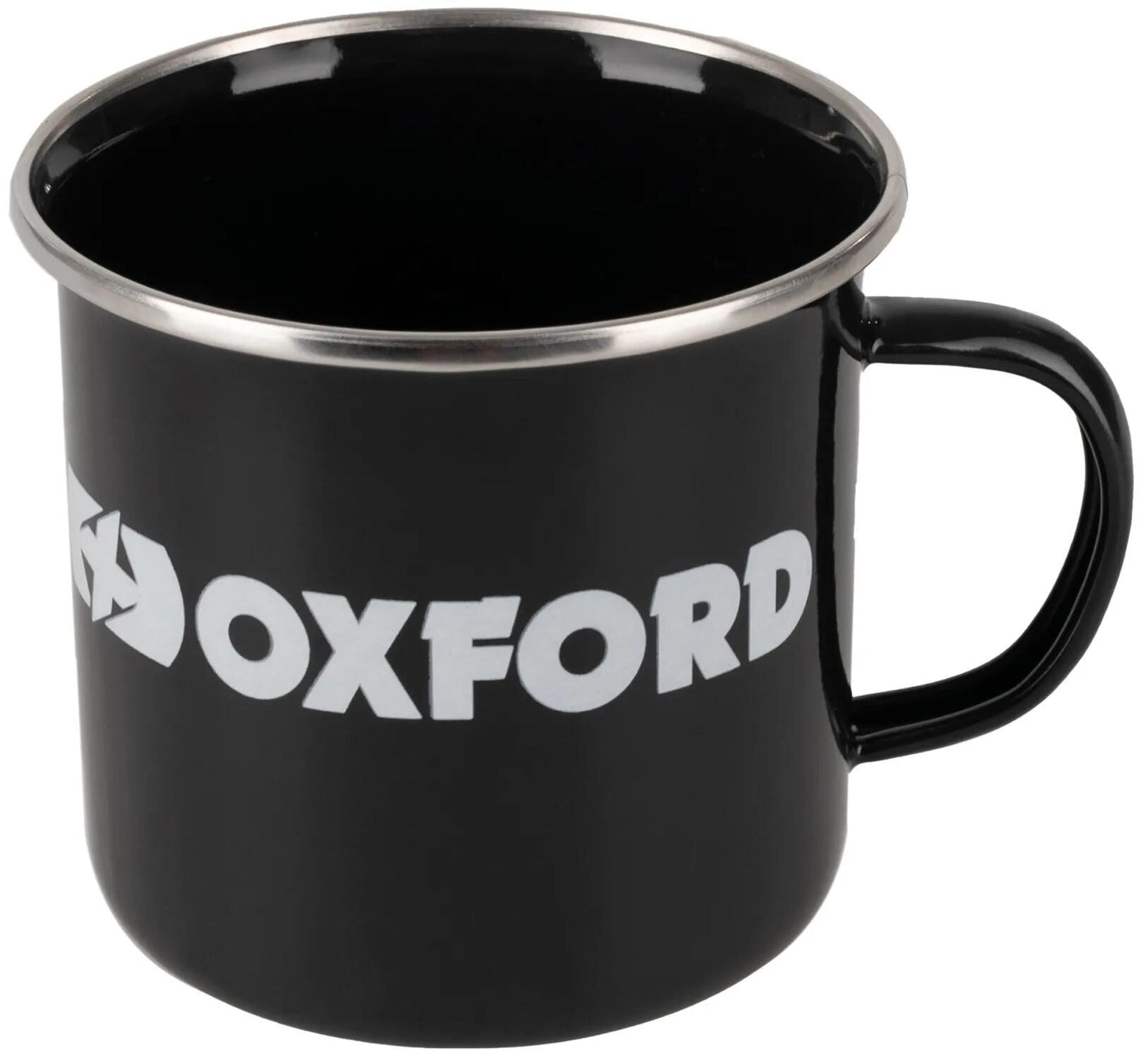 Oxford tafelgerei camping mug black logo