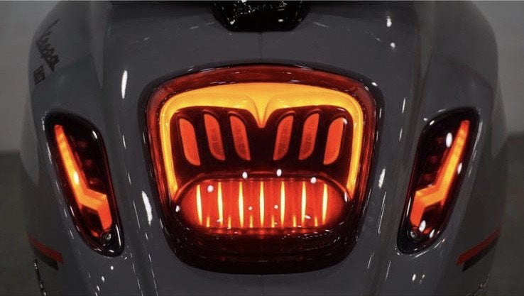 Level10 raw-set achter led smoke | vespa sprint primavera