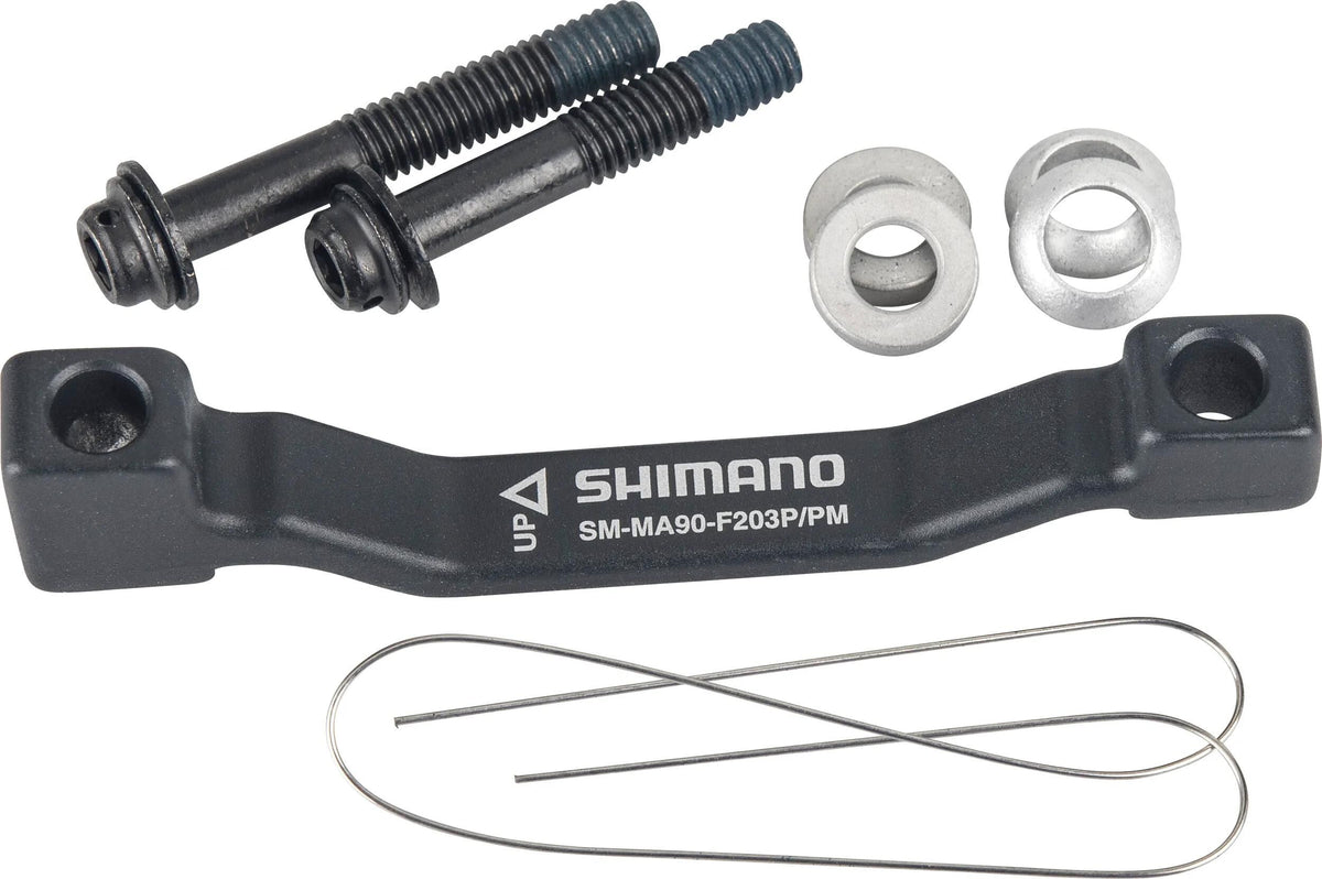 Shimano remblokhouder adapter disc br.adapter shim. pm pm 203mm fr. rear