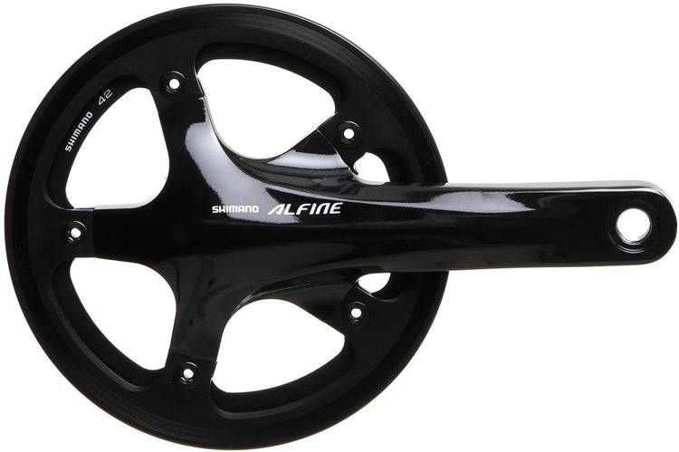 Shimano crankstel alfine fc-s501 crankset shim.alfi.fcs501 42t.170mm ht2 1sp bl.