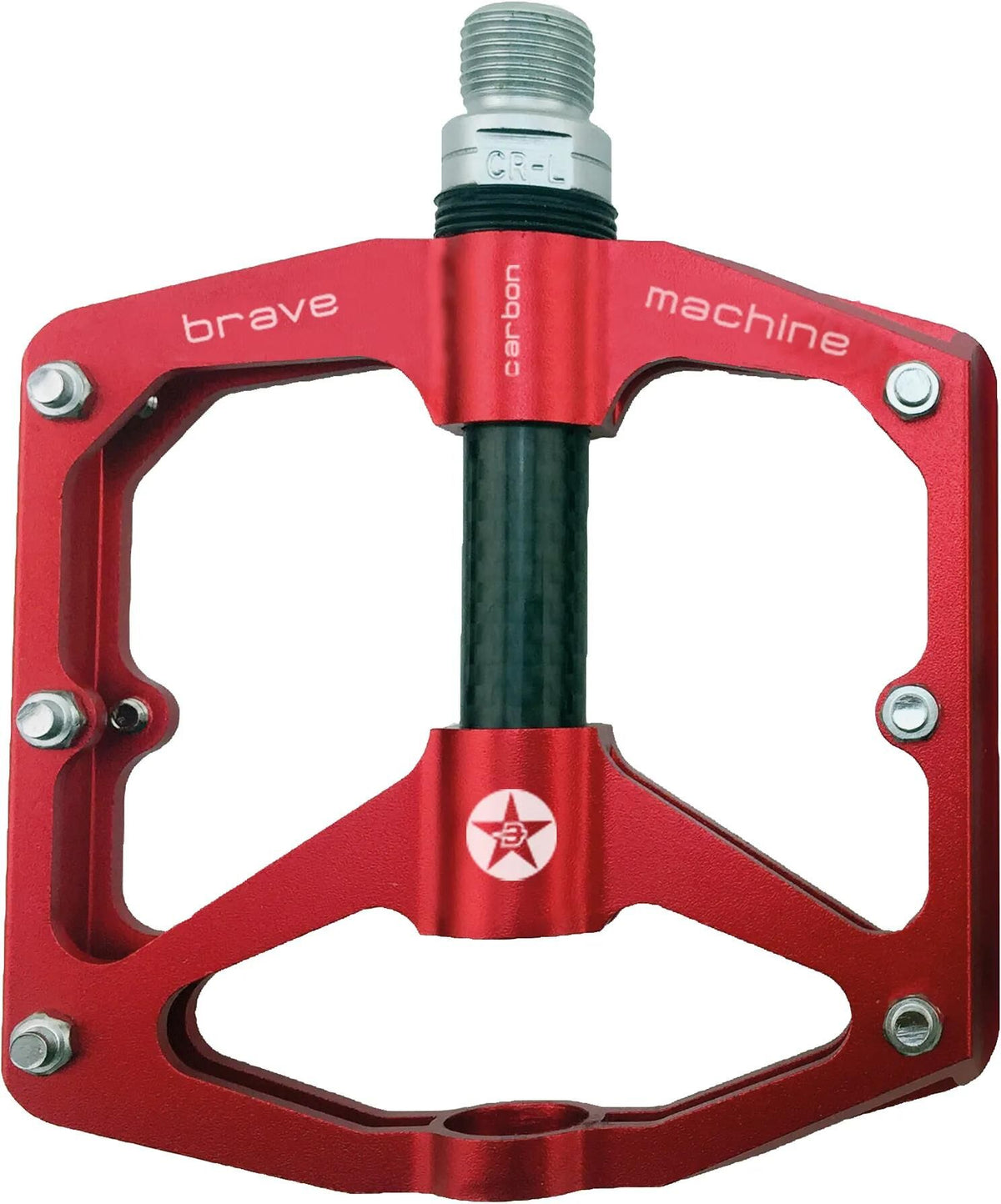 Brave pedaal freeride carbon platform pedal freeride carbon red