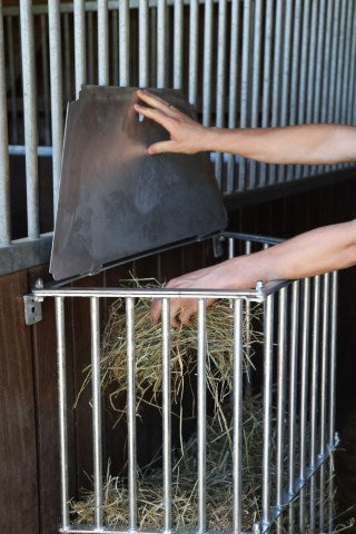 Abi producten hooiruif slowfeed plus voederbesparende ruif verzinkt