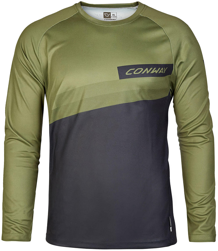 Conway shirt met lange mouwen ride tee ls jersey ride tee ls xl moss black