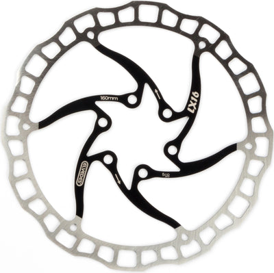 Elvedes remschijf LX16 One Piece 160mm zwart