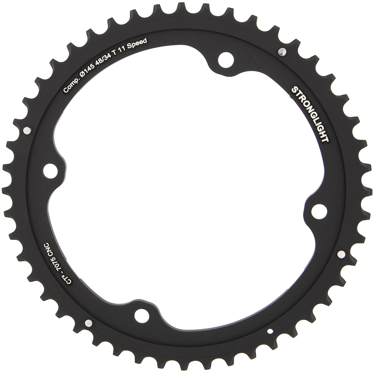 Stronglight kettingblad ct2 chain ring strongl. ct2 48t outer cer.-tefl.coat.